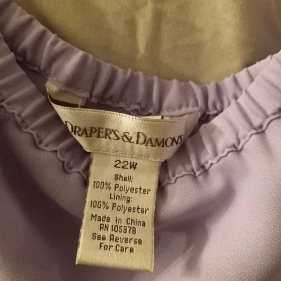 NWOT Draper's & Damon's Suit in light Lilac